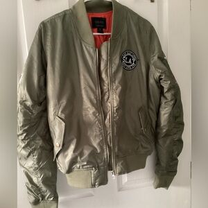 Red Fox Women’s light Olive patches Jacket size M
